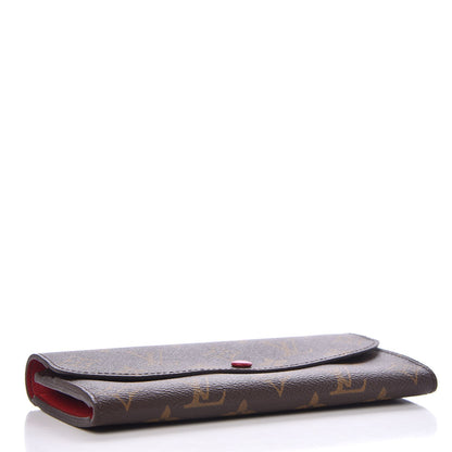 Louis Vuitton Monogram Emilie Wallet Red 4 of 8