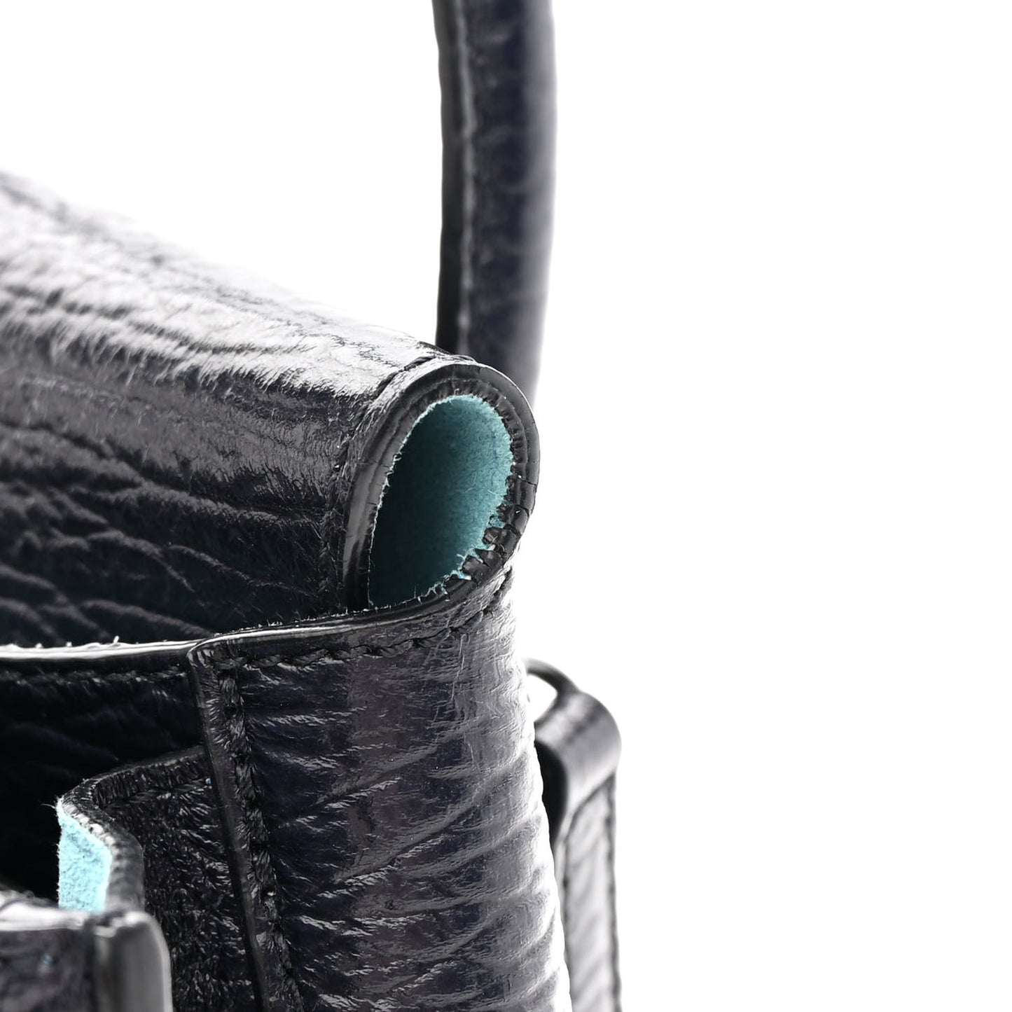 Calfskin Studded Mini Milla Tote Blue