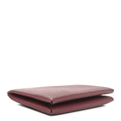Hermes Chevre Mysore Calvi Card Case Rouge H 4 of 8
