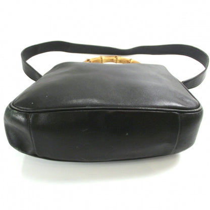 Gucci Leather Bamboo Top Handle Tote Black 4 of 10