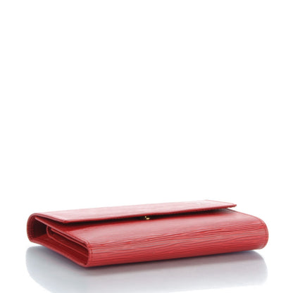 Louis Vuitton Epi Porte Tresor Etui Papiers Wallet Castillan Red 4 of 10