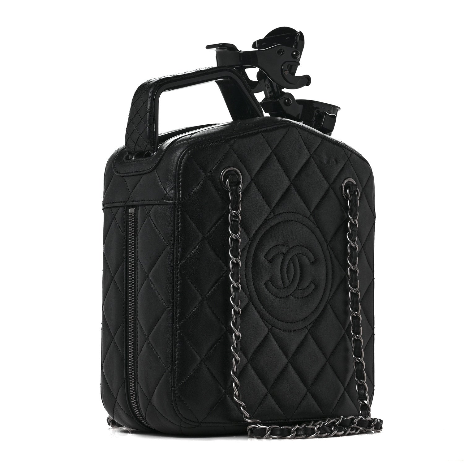 Chanel Lambskin Dubai by Night Gas Tank Bag Black 3 of 11