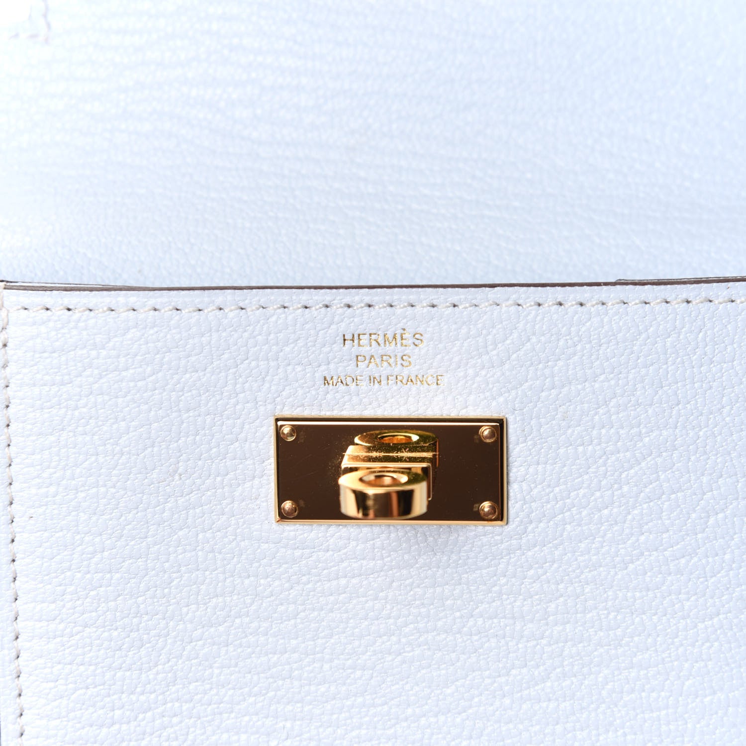 Hermes Chevre Mysore Kelly Pocket Compact Wallet Bleu Brume 6 of 10