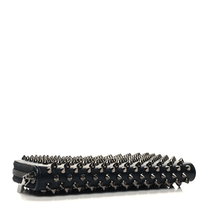 Christian Louboutin Calfskin Empire Panettone Spiked Zip Around Wallet Black 4 of 11