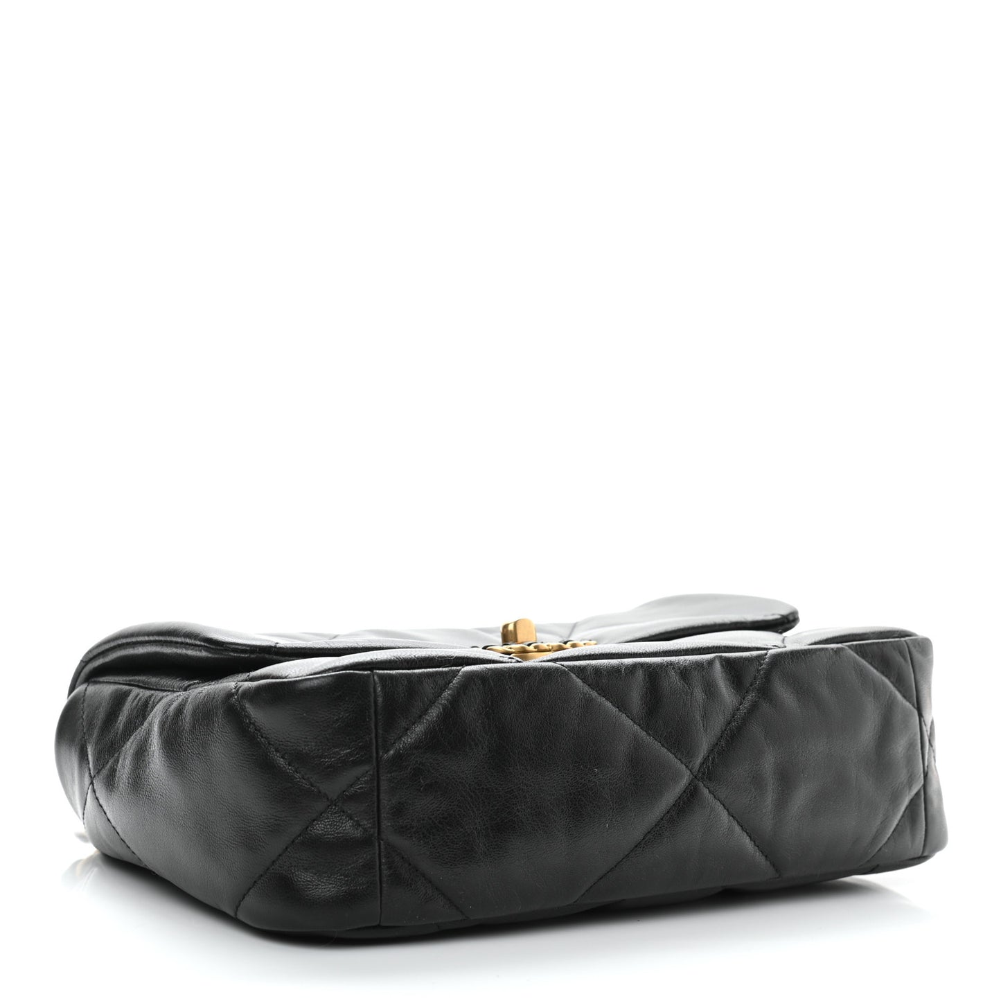 Goatskin Quilted Medium Chanel 19 Flap Black