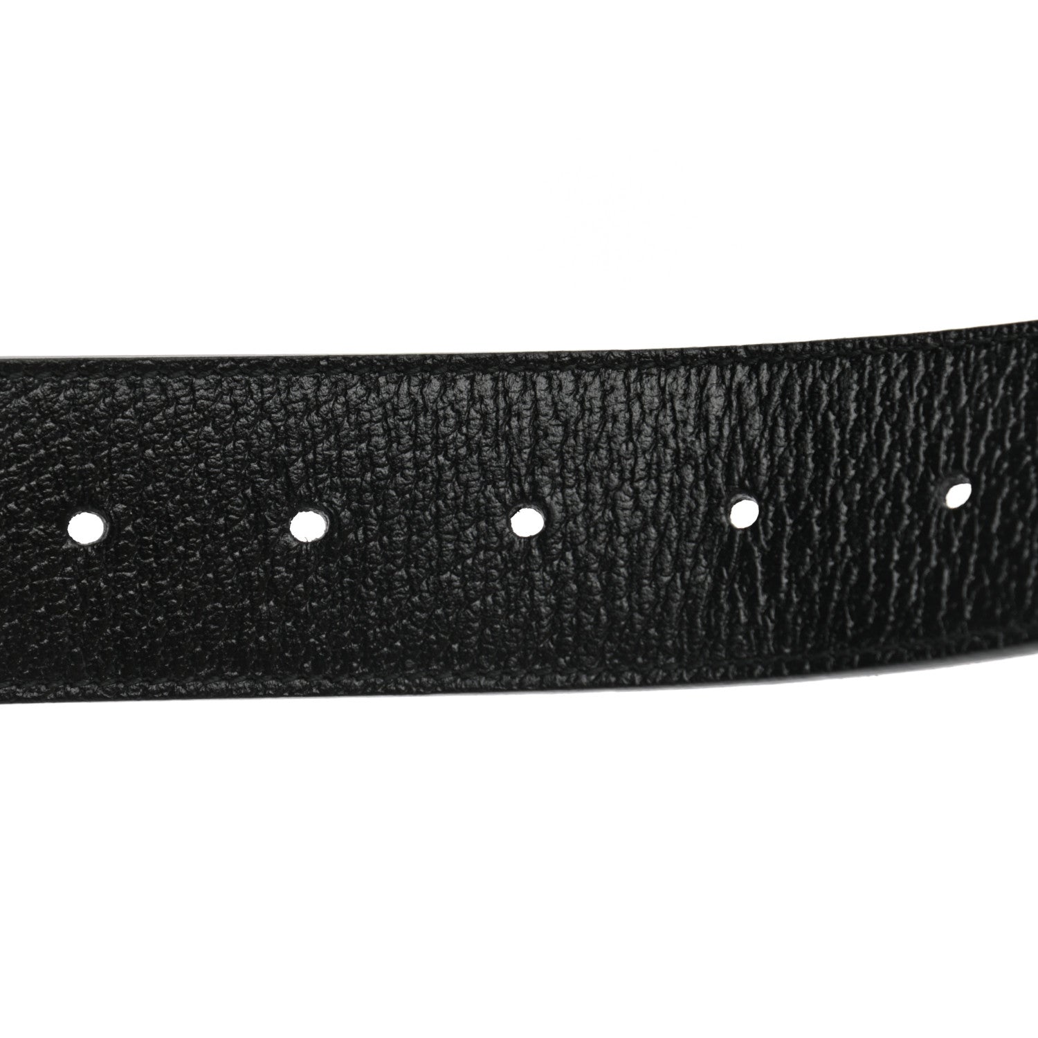 Gucci Textured Dollar Calfskin Nickel Double G 40mm Belt 100 40 Black 4 of 7