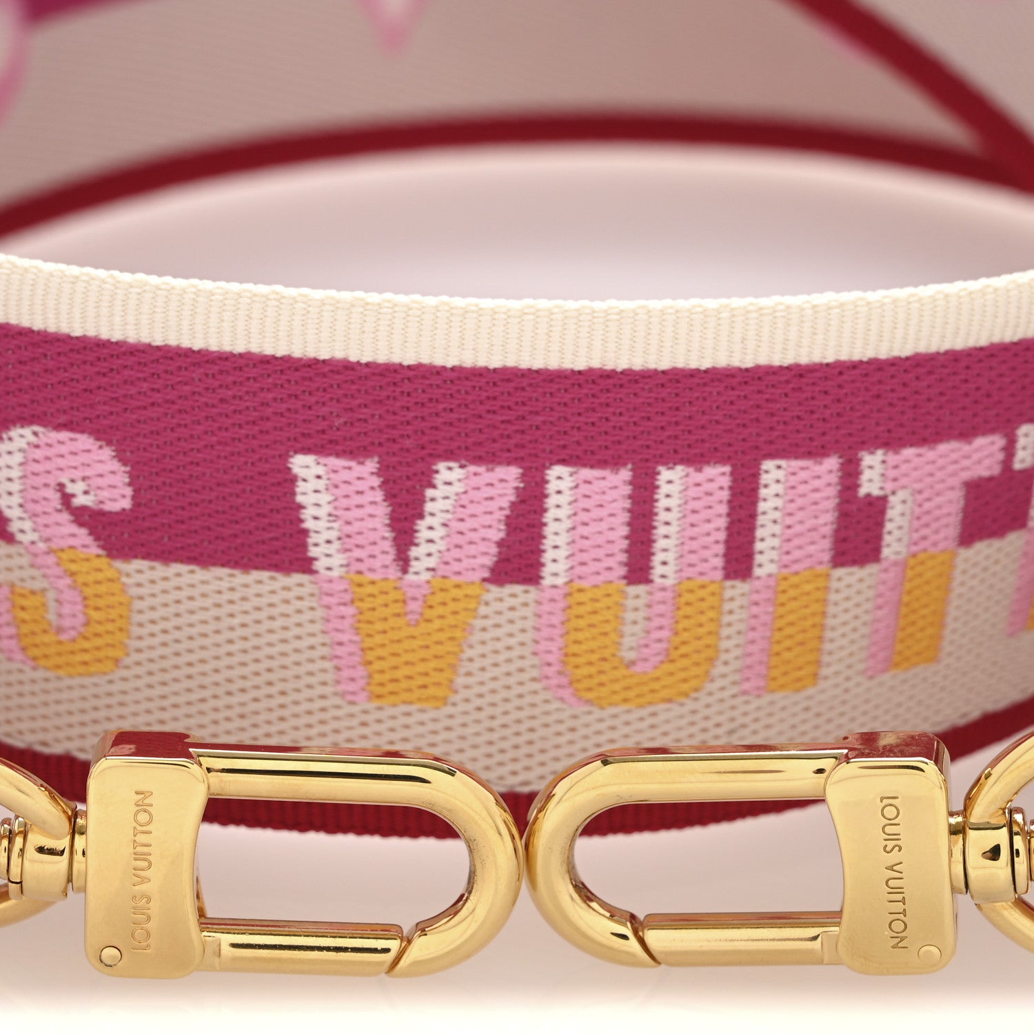 Louis Vuitton Jacquard Speedy Bandouliere 20 Shoulder Strap Fuchsia 3 of 5