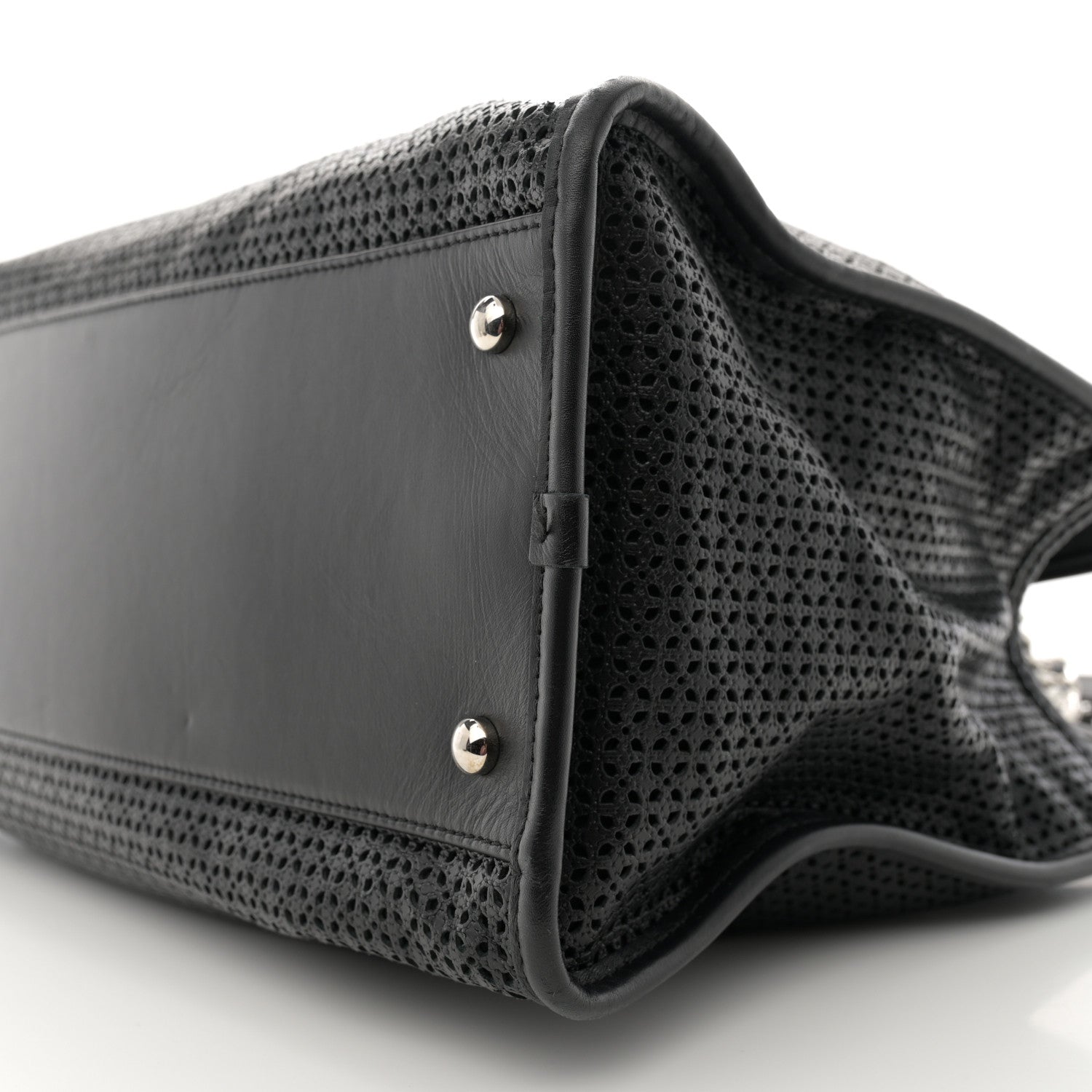 Chanel Calfskin Perforated Up In The Air Tote Black 10 of 14