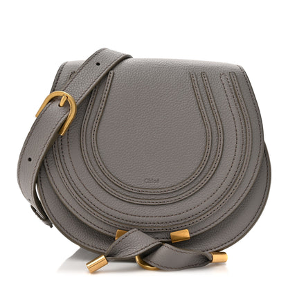 Chloe Calfskin Mini Marcie Round Crossbody Bag Cashmere Grey 1 of 12