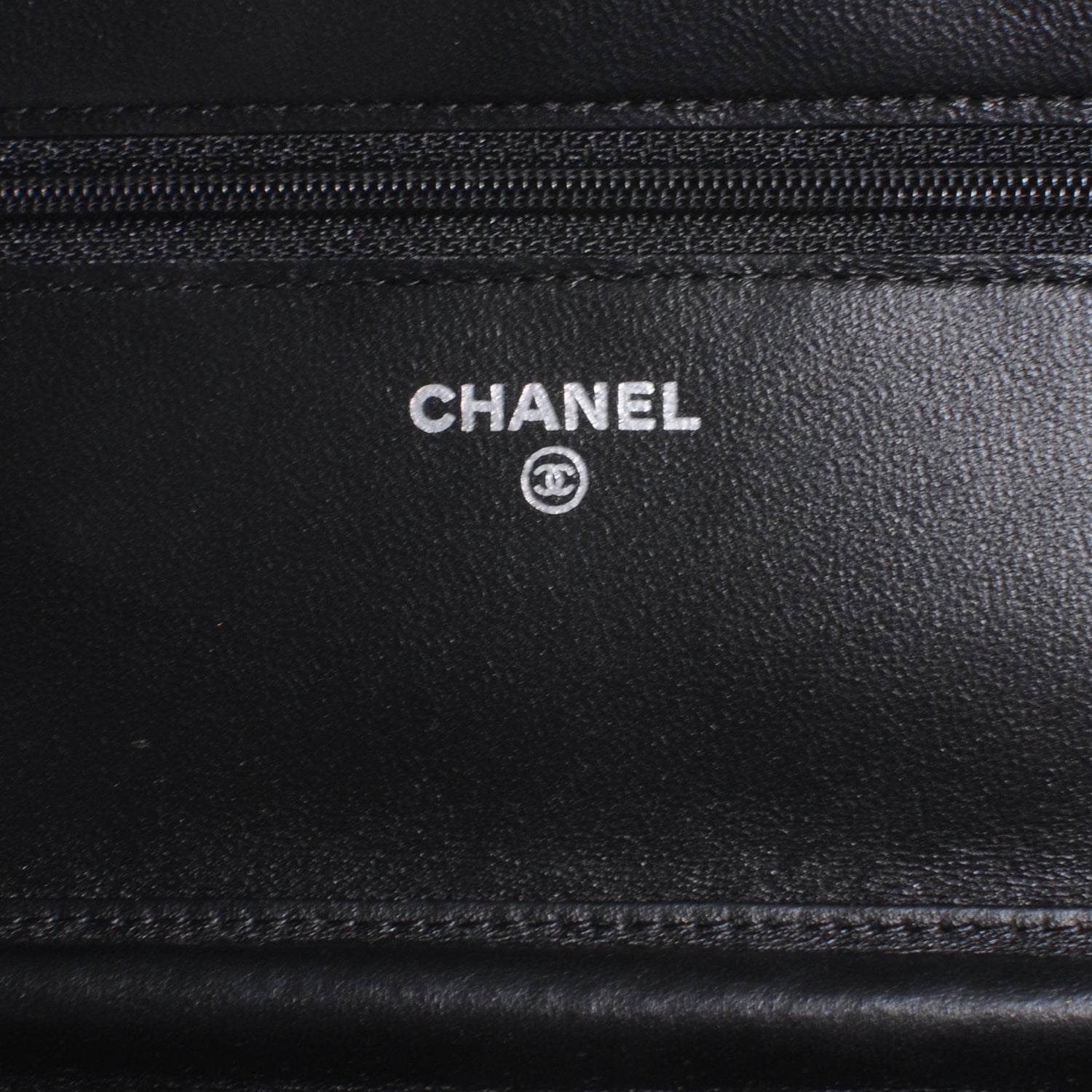 Chanel Lambskin Quilted Wallet On Chain WOC Black 6 of 8
