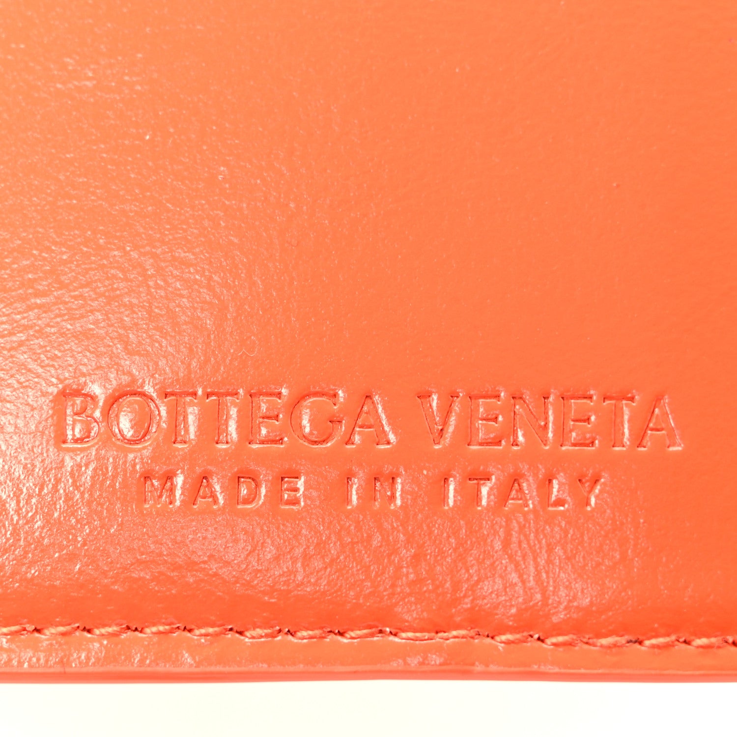 Bottega Veneta Calfskin Foulard Intreccio Discovery Athene Orange 7 of 10