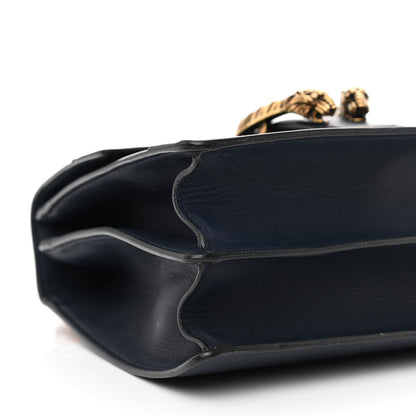 Gucci Moon Calfskin Bamboo Web Medium Dionysus Top Handle Bag Blue Emerald Hibiscus Red 9 of 12