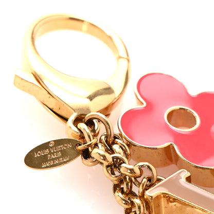 Louis Vuitton Fleur De Monogram Bag Charm Pink 3 of 5