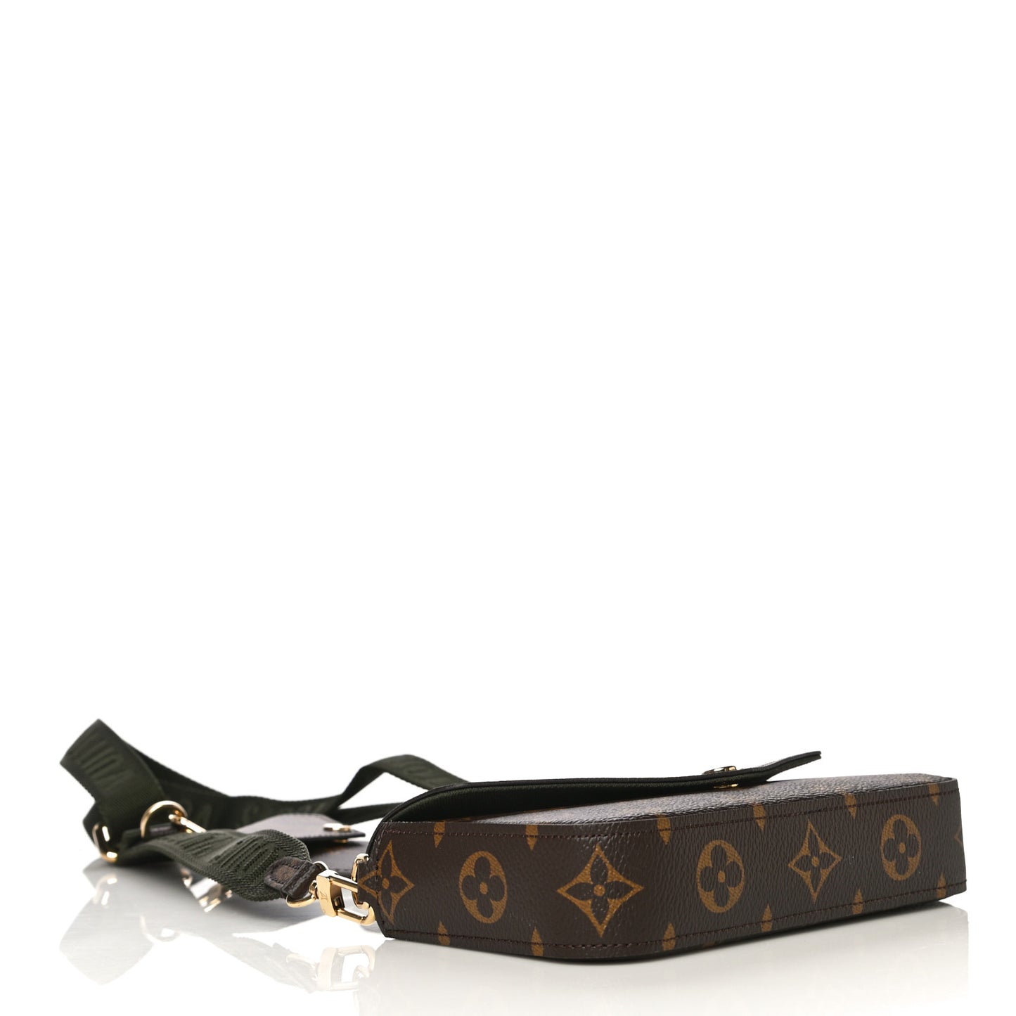 Monogram Felicie Strap & Go Kaki