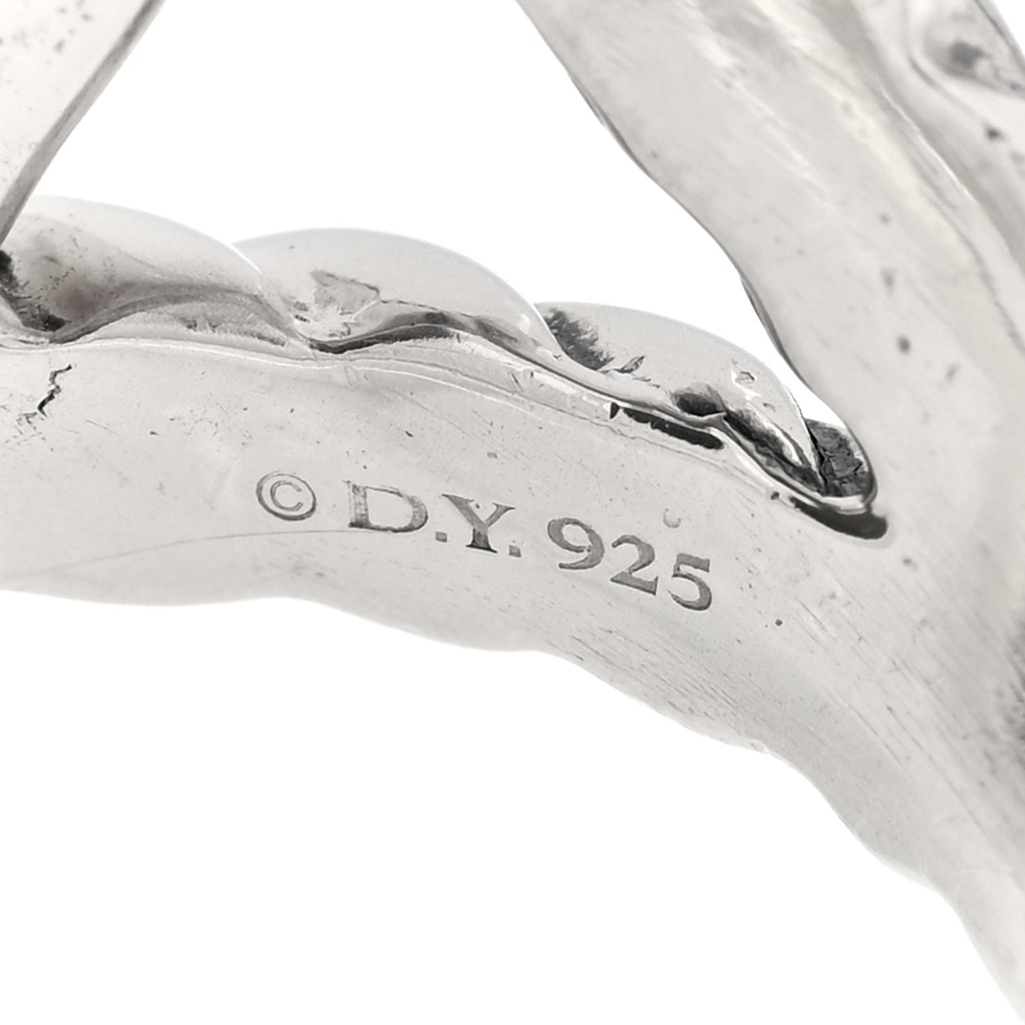 Sterling Silver Diamond Cable Coil Ring 60 9.25