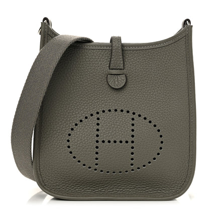 Hermes Taurillon Clemence Evelyne TPM Gris Meyer 1 of 10