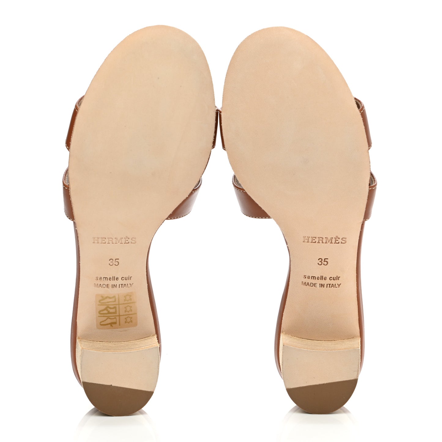 Calfskin Oasis Sandals 35 Gold
