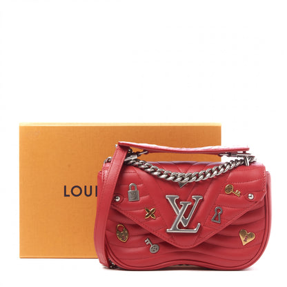 Louis Vuitton Calfskin Love Lock New Wave Chain PM Scarlet 9 of 9