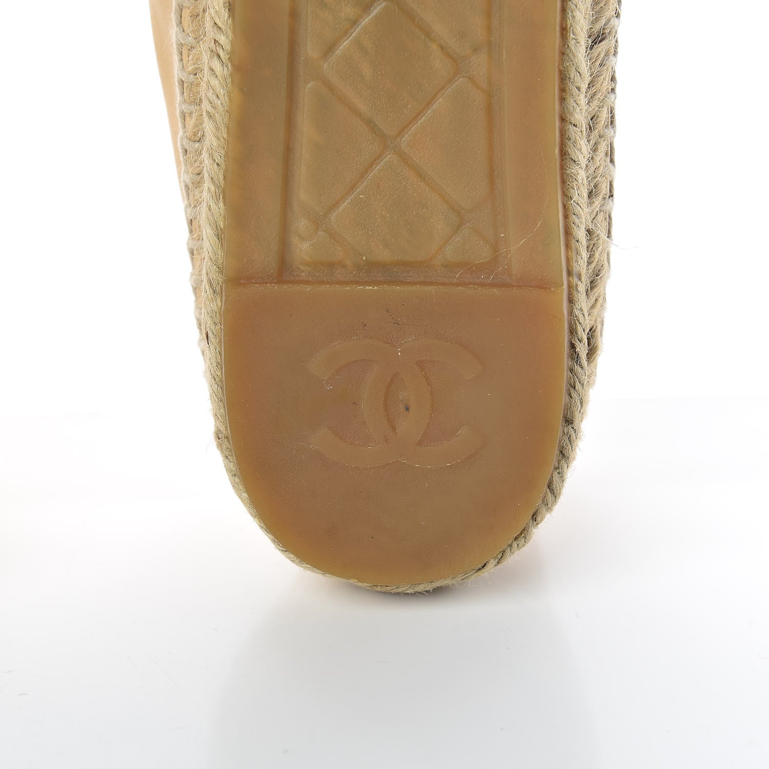 Chanel Lambskin Quilted CC Espadrilles 39 Beige 8 of 13