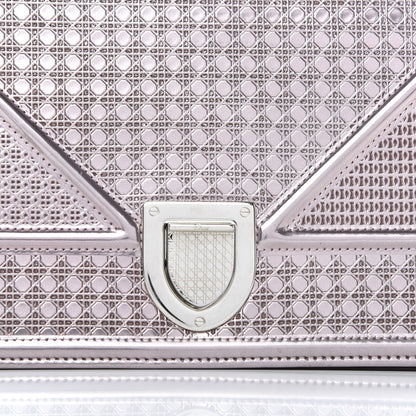 Christian Dior Metallic Patent Micro-Cannage Medium Diorama Flap Bag Hyper Pink 10 of 10