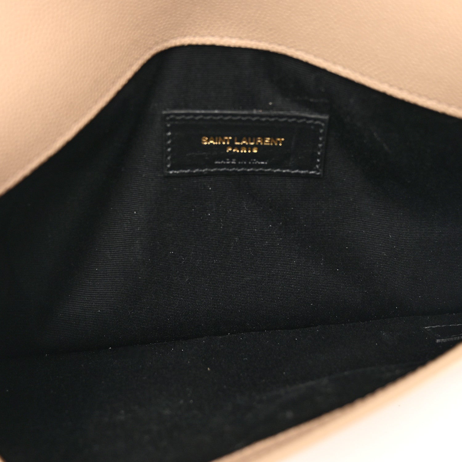 Saint Laurent Grain De Poudre Uptown Pouch Dark Beige 5 of 7