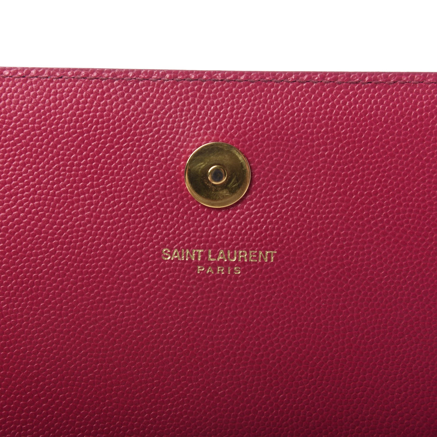 Saint Laurent Grain De Poudre Classic Monogram Cassandre Clutch Lipstick Fuchsia 9 of 9