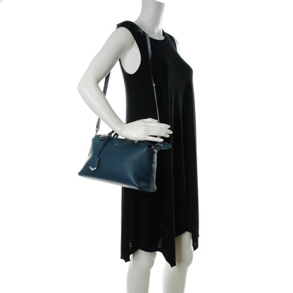Fendi Vitello Dolce Medium By The Way Boston Bag Pavone 2 of 7