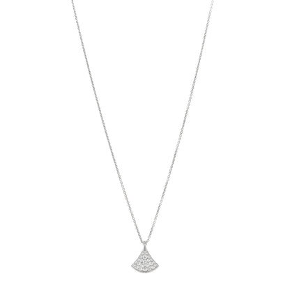 Bulgari 18K White Gold Diamond Divas' Dream Pave Necklace 1 of 6