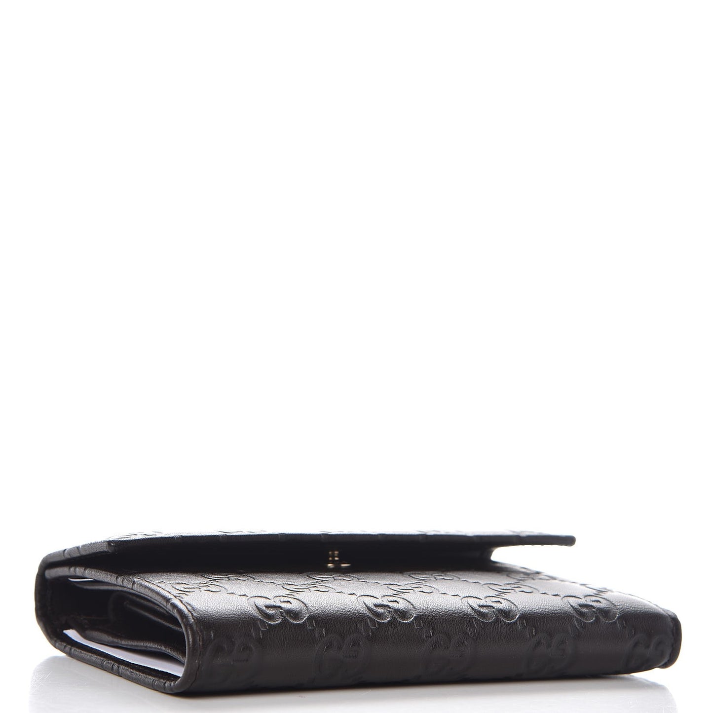 Guccissima Continental Flap Wallet Dark Brown