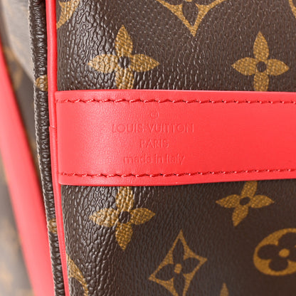 Louis Vuitton Calfskin Monogram Keepall Bandouliere 50 Coquelicot 5 of 8
