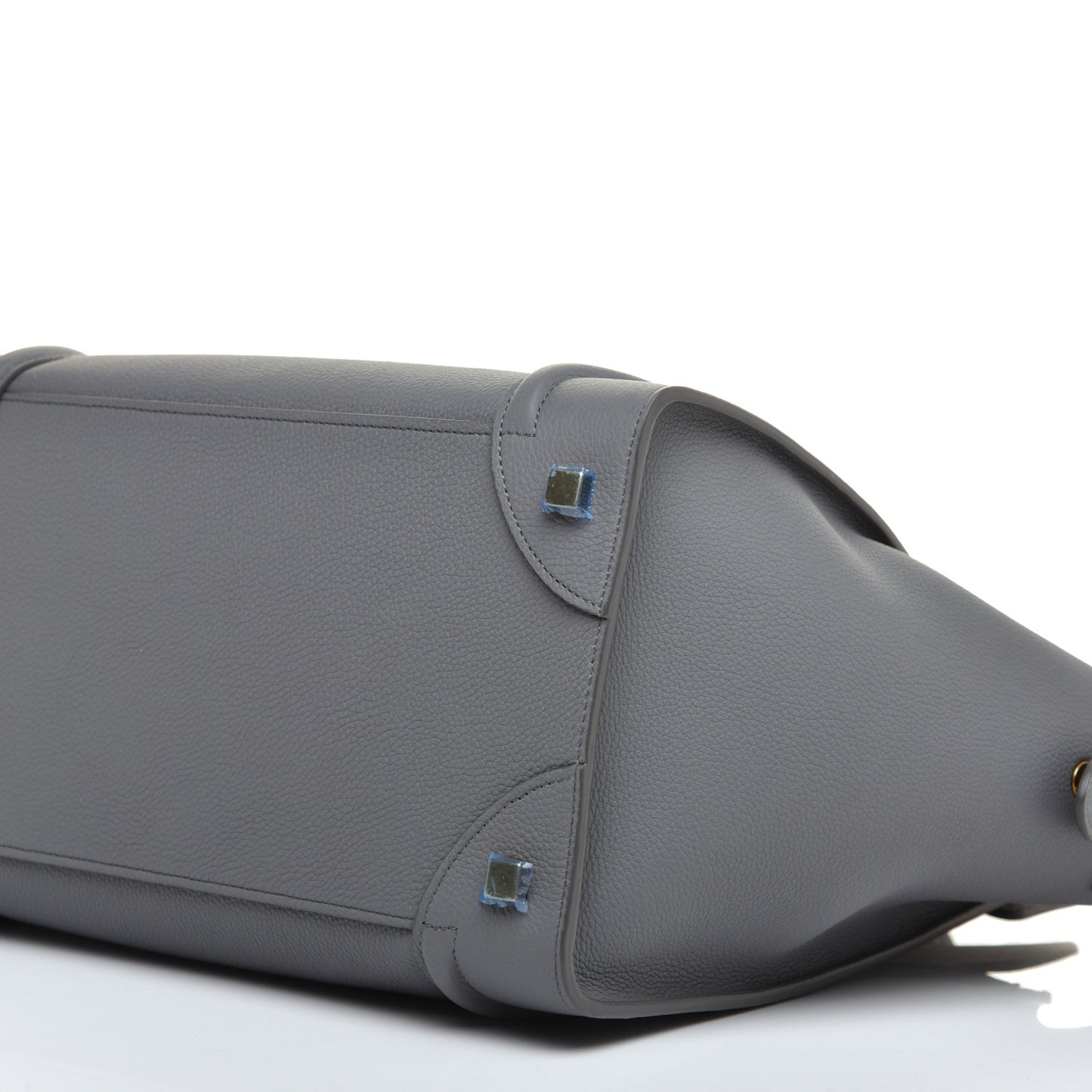 Drummed Calfskin Mini Luggage Kohl