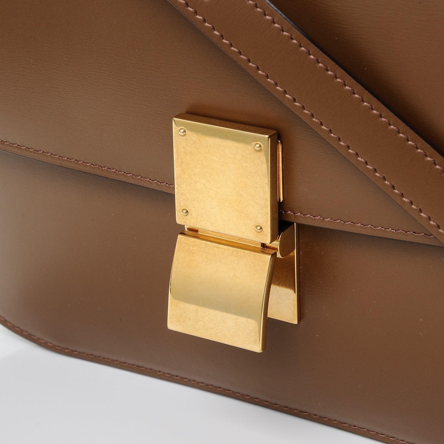 Celine Box Calfskin Medium Classic Box Flap Bag Camel 5 of 8