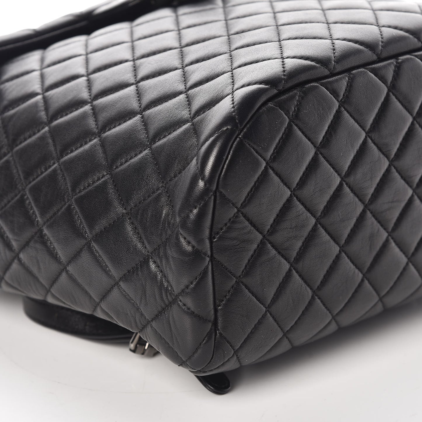 Calfskin Quilted Large Urban Spirit Backpack Black