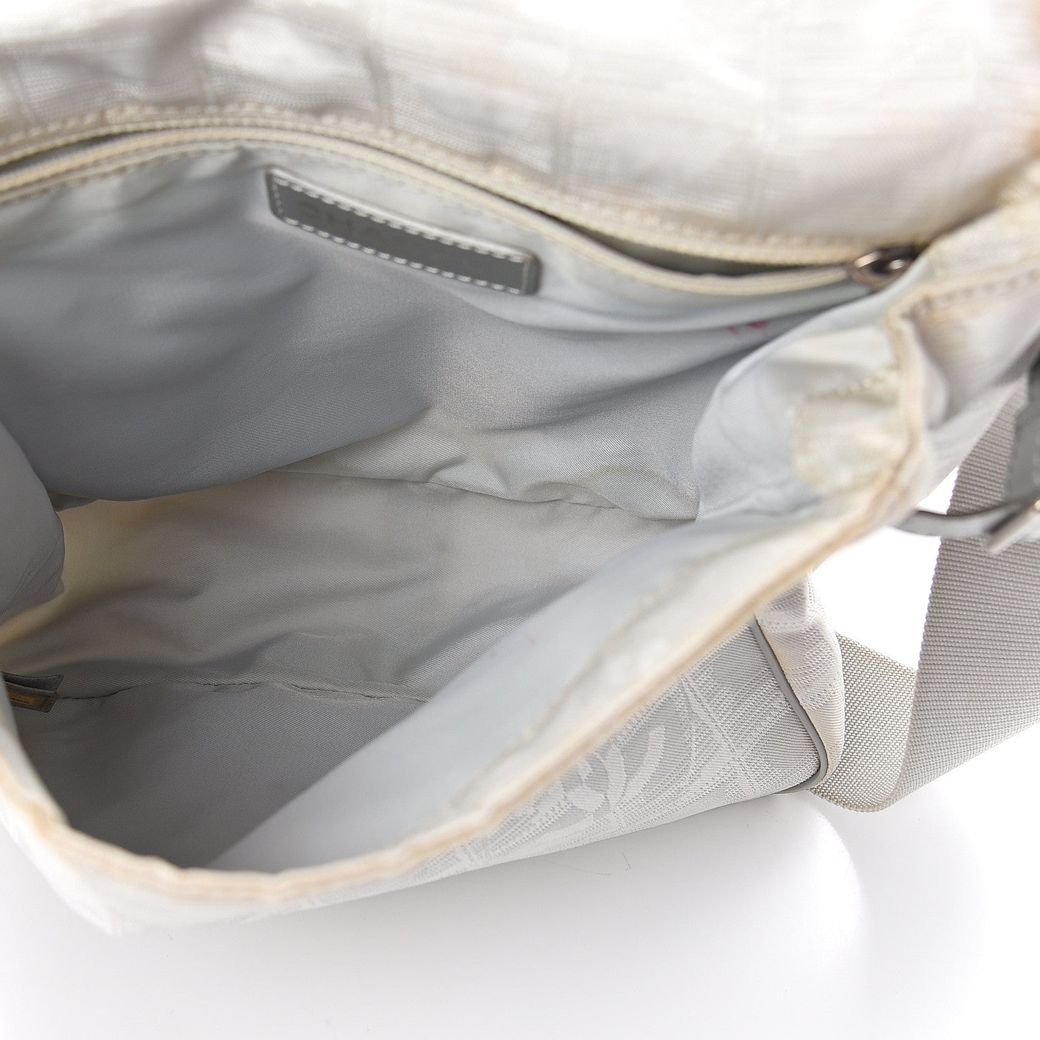 Chanel Nylon Travel Crossbody Messenger White 4 of 10