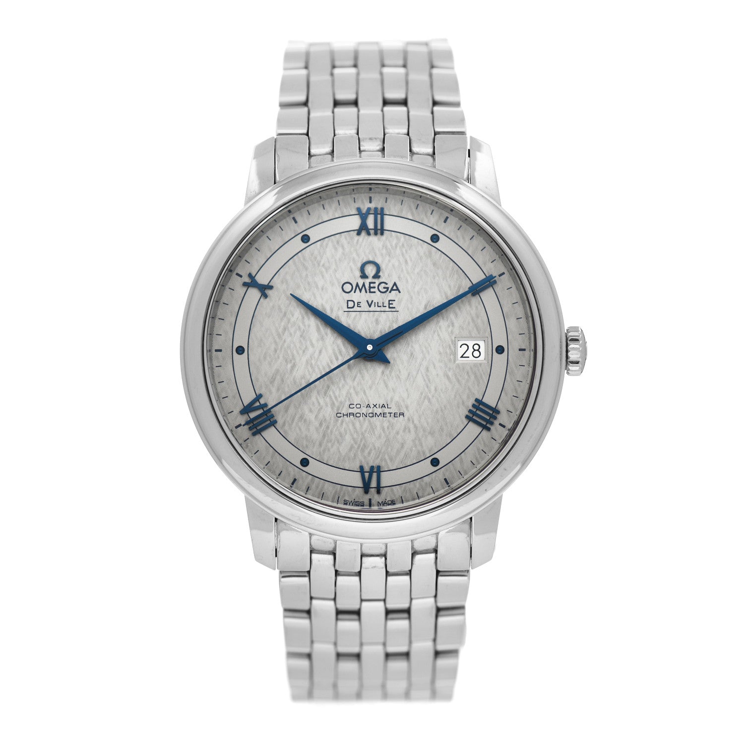 Omega Stainless Steel 39mm De Ville Prestige Co-Axial Chronometer Automatic Watch Grey 424.10.40.20.06.002 1 of 5
