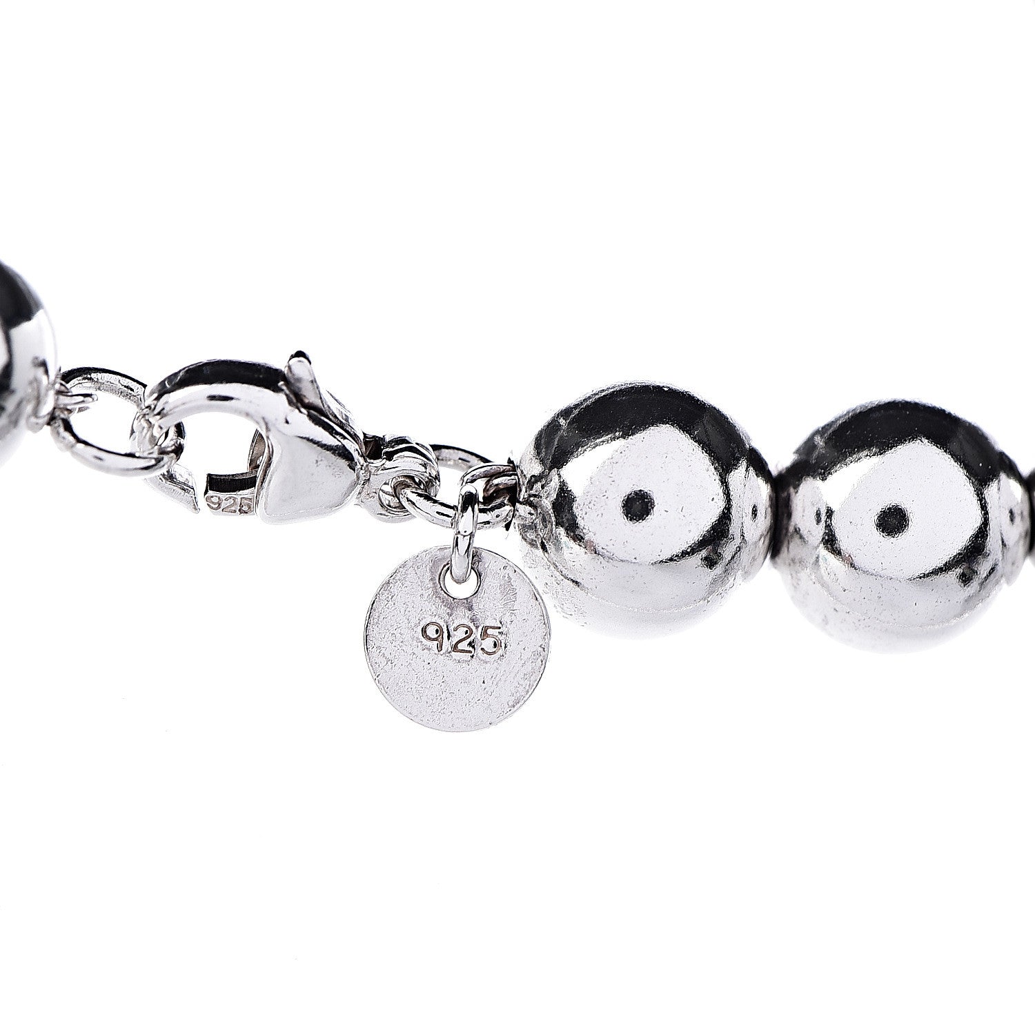 Tiffany Sterling Silver 10mm HardWear Ball Necklace 4 of 5
