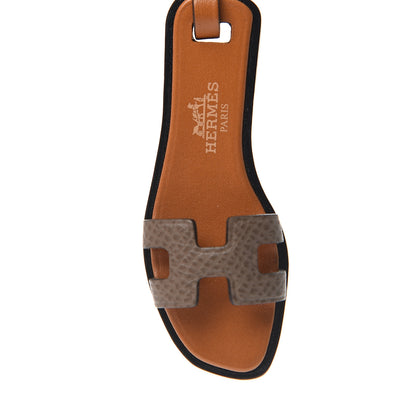 Hermes Epsom Butler Calfskin Hunter Oran Nano Bag Charm Etoupe 3 of 4