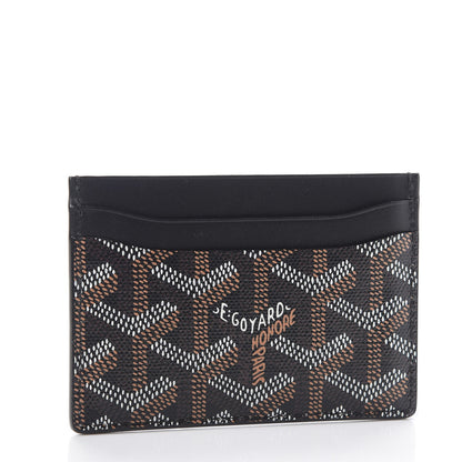 Goyard Goyardine Crab Painted Saint Sulpice Card Holder Black 3 of 7