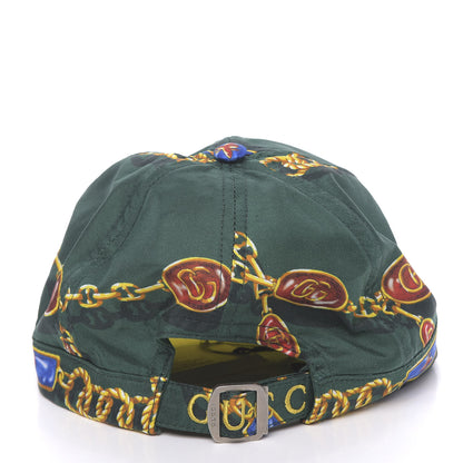 Gucci Silk Baseball Hat 59 Green Multicolor 5 of 8