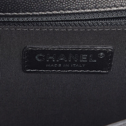Chanel Caviar Quilted New Medium Boy Flap So Black 7 of 9