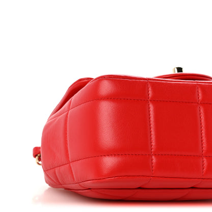 Chanel Lambskin Resin Crystal Square Quilted Monacoco Mini Flap Red 8 of 12