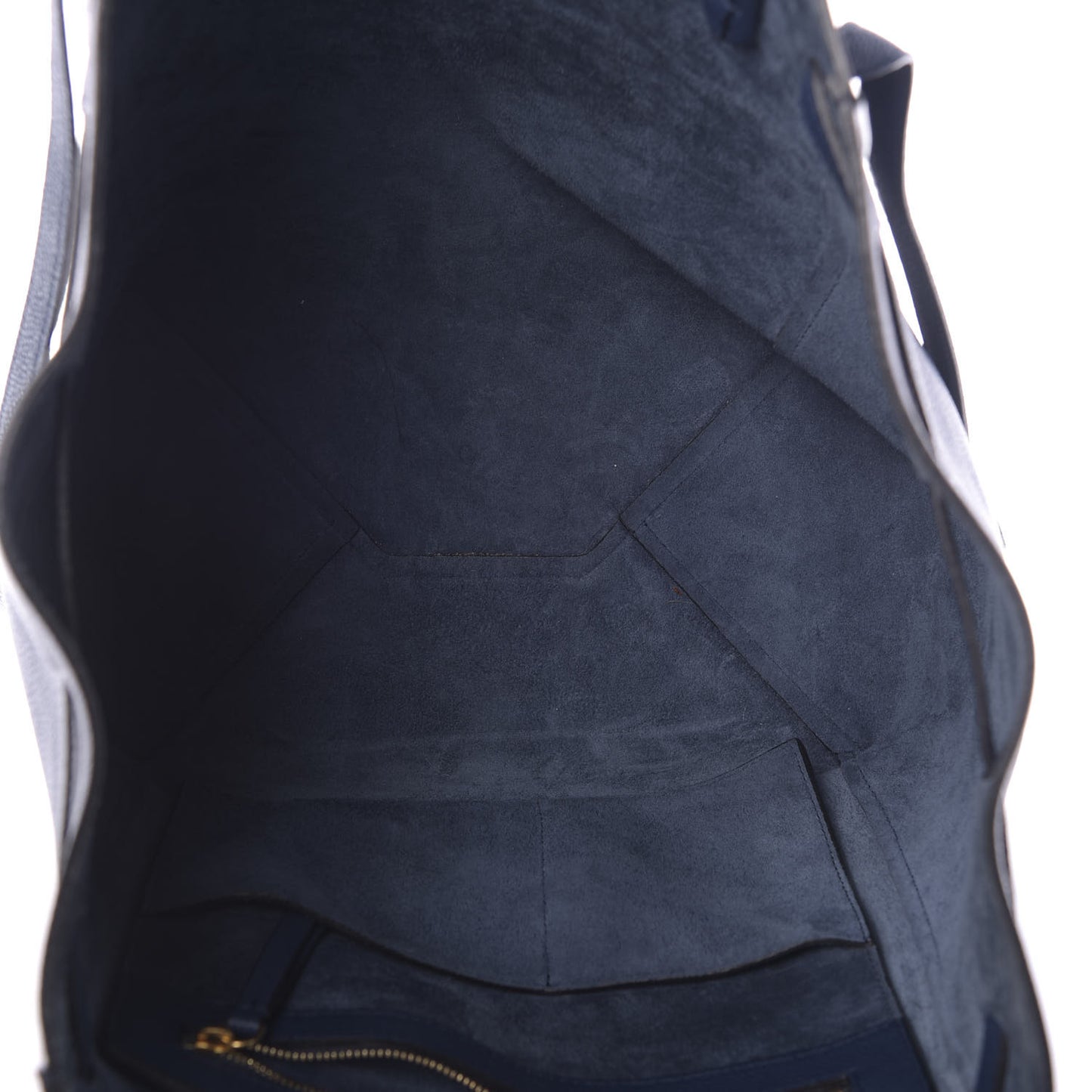 Soft Grained Calfskin Small Belt Cabas Phantom Indigo