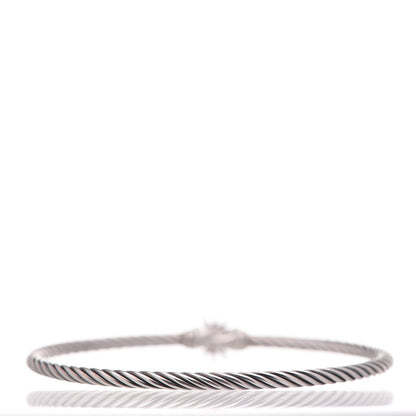 David Yurman Sterling Silver Diamond Starburst Bracelet 3 of 4