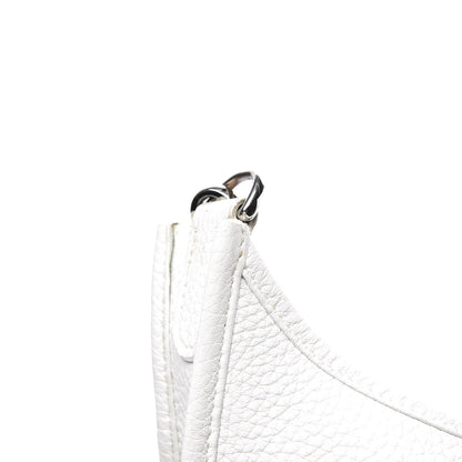 Hermes Taurillon Clemence Evelyne III PM White 16 of 20