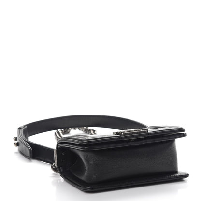 Chanel Galuchat Stingray Mini Boy Flap Black Silver 6 of 11