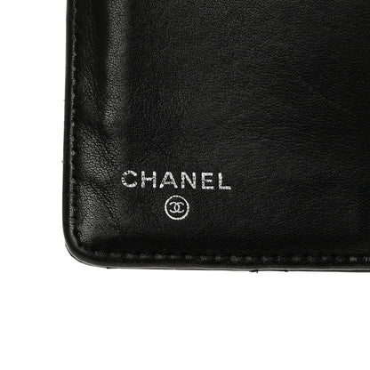 Chanel Patent Calfskin Quilted Yen Wallet Black 6 of 11