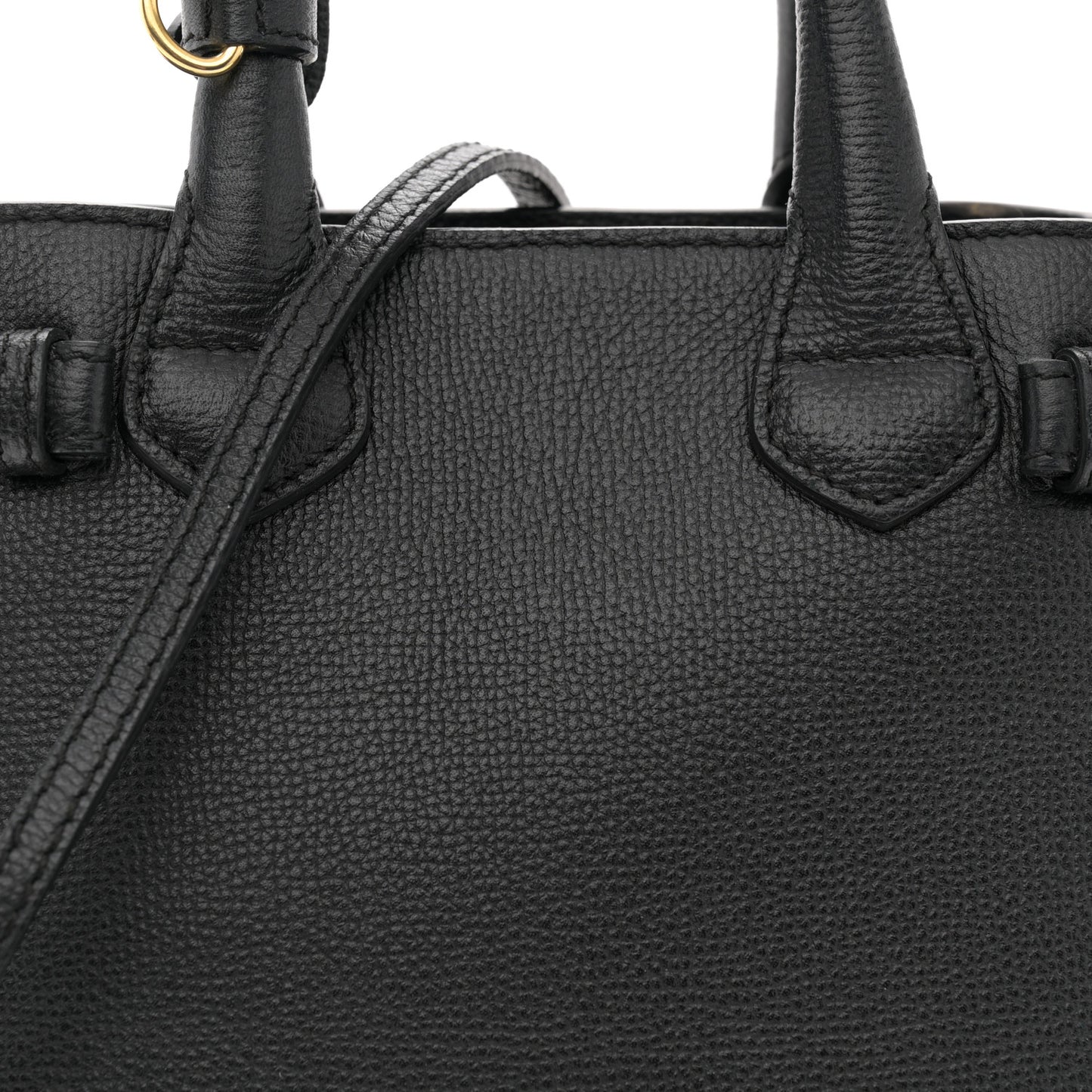 Derby Calfskin House Check Baby Banner Tote Black