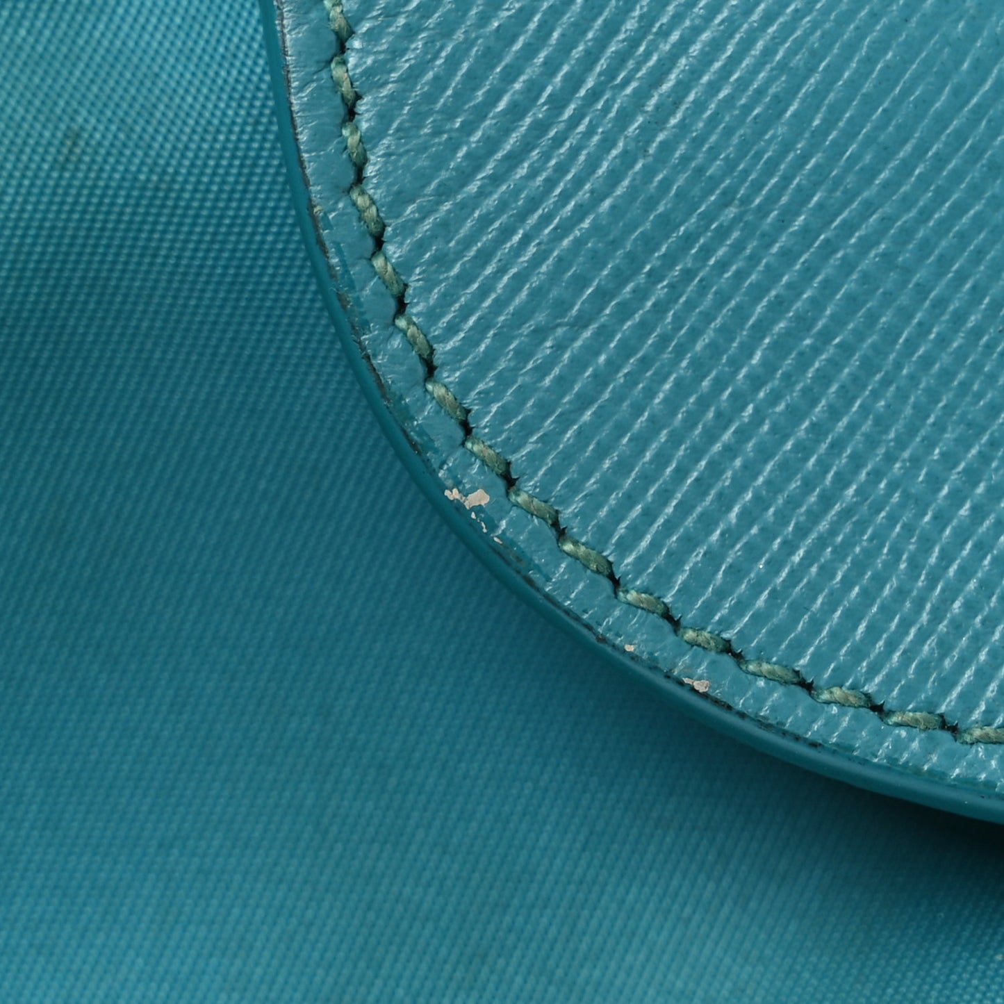 Tessuto Nylon Saffiano Crossbody Bag Turchese