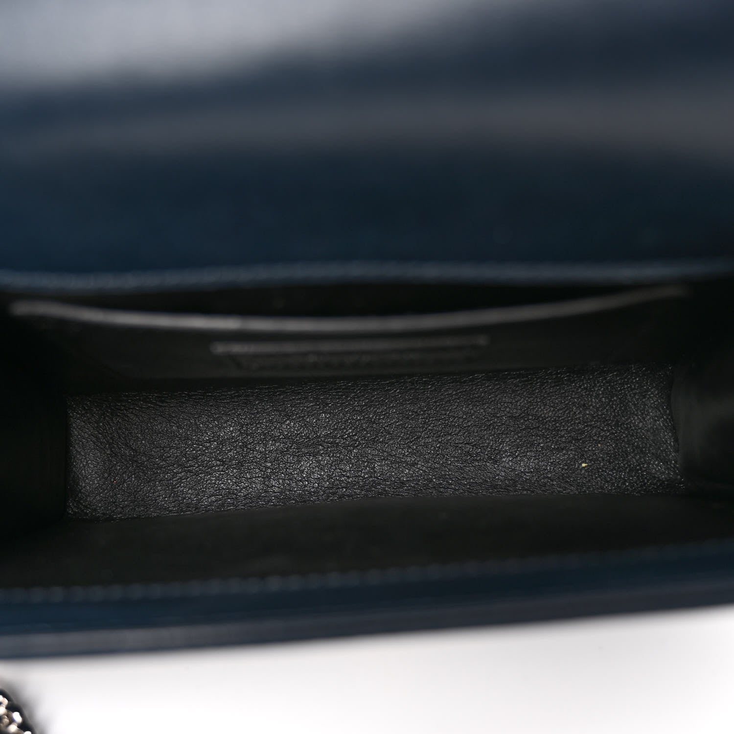Saint Laurent Satin Small Classic Monogram Kate Tassel Satchel Navy Blue 5 of 11