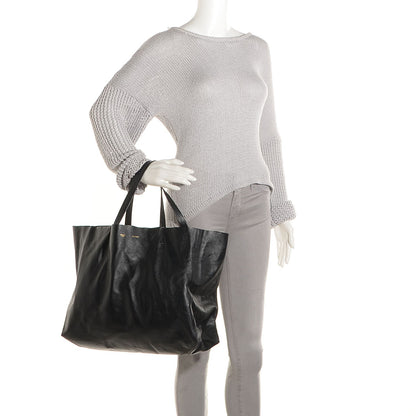 Celine Lambskin Horizontal Cabas Black 3 of 10